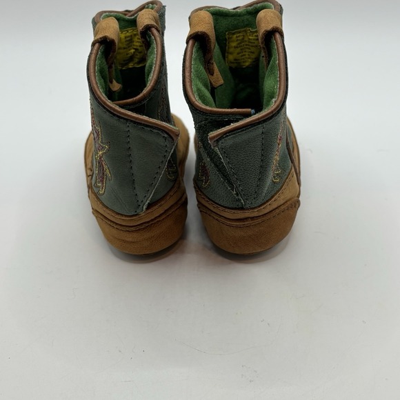 John Deere Boots Cowboy Johnny Poppers Infant Boots Leather Size 0M - Picture 4 of 7